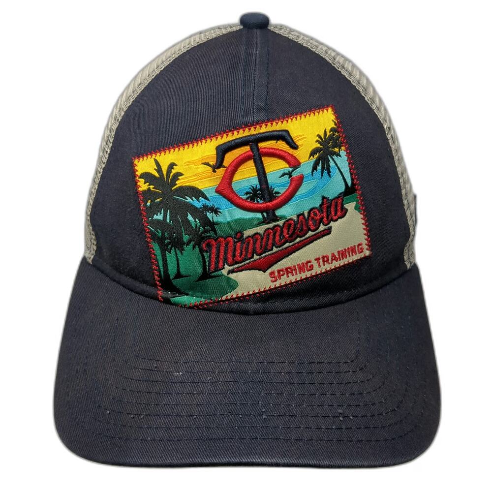 New Era MLB Minnesota Twins Blue OSFM Trucker Hat Mesh Snapback Spring Training